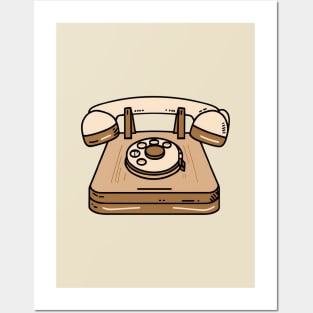 A Wooden telephone Posters and Art